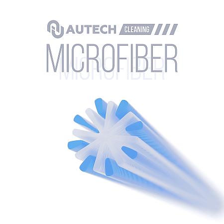 Полотенце для сушки, обметка краев, чёрное, 50*80 см, 600гр/м², AQUA MONSTER, Autech