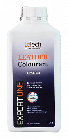 Краска для кожи (Leather Colourant) Navy Blue, Темно-синий, 1000 мл, LeTech