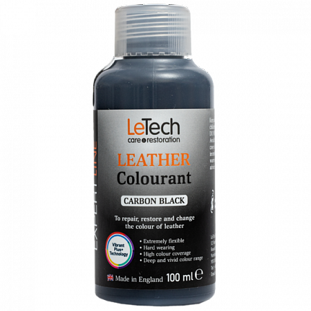 Краска для кожи (Leather Colourant) Carbon Black, Угольно-черный, 500 мл, LeTech
