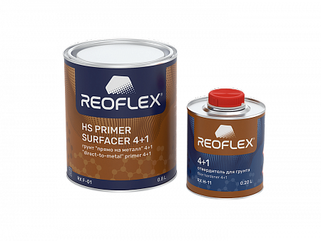 Грунт HS акриловый 2К (4+1) Белый 0,8л ПРЯМО НА МЕТАЛЛ+отверд 0,2л компл REOFLEX