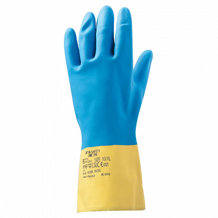 Химические неопреновые перчатки JETA SAFETY, размер XXL