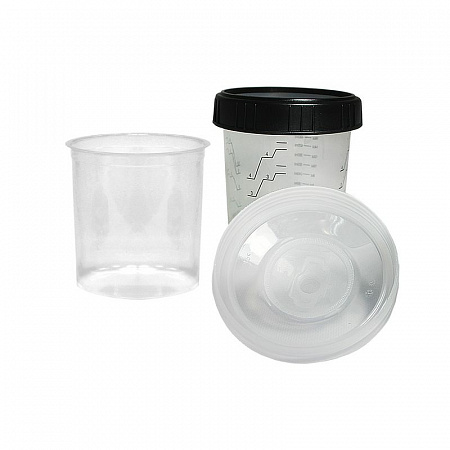 Стакан одноразовый с крышкой и ситечком 190мк. 600мл JETAPRO ( 50 шт в упаковке )