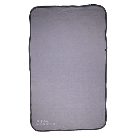 Полотенце для сушки, обметка краев, чёрное, 50*80 см, 600гр/м², AQUA MONSTER, Autech