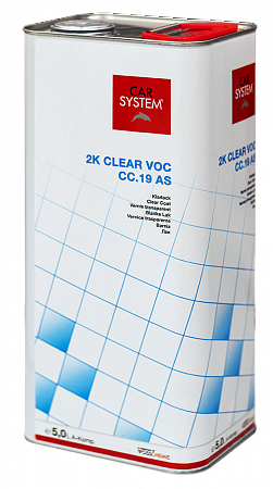 Лак прозрачный 2K CLEAR VOC CC.19 AS (лак 5.0л + отвердитель 2,5л) CARSYSTEM