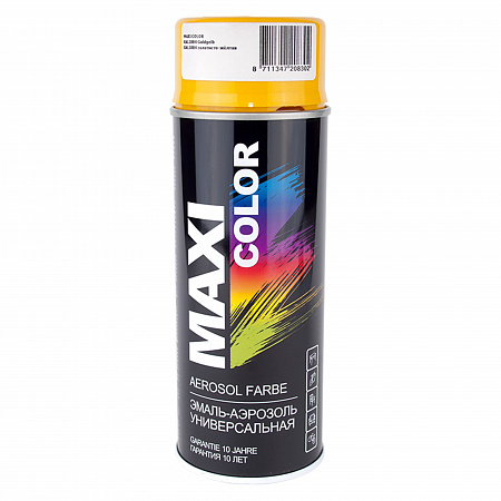 Эмаль RAL 1004 Золотисто-жёлтая 400мл аэрозоль MAXI COLOR