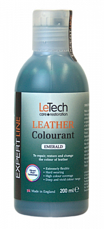 Краска для кожи (Leather Colourant) Emerald, Изумрудный, 100 мл, LeTech