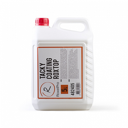 Покрытие противопылевое липкое на водной основе Прозрачное Roxtop 5л ROXELPRO 