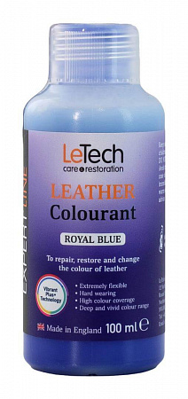 Краска для кожи (Leather Colourant) Royal Blue  / 200 мл / LeTech