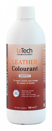 Краска для кожи (Leather Colourant) Chestnut, Лесной орех, 500 мл, LeTech