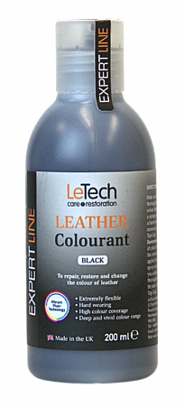Краска для кожи (Leather Colourant) Black, Чёрный, 500 мл, LeTech