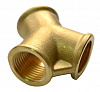 Муфта прямая Y образная, 1/4", внутренняя резьба, латунь HUBERTH