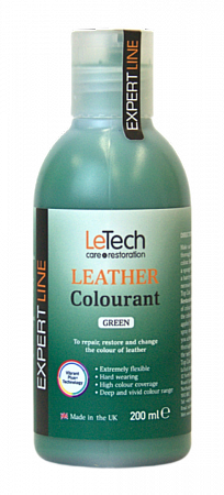 Краска для кожи (Leather Colourant) Green, Зеленый, 100 мл, LeTech