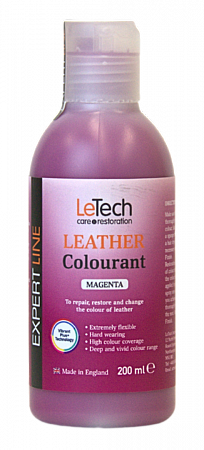 Краска для кожи (Leather Colourant) Magenta, Пурпурный, 100 мл, LeTech
