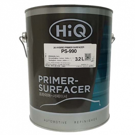 Грунт с сухим остатком, Белый  4+1  4л.  White Hybrid Primer Surfacer HiQ