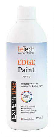 Краска для уреза кожи (Leather Edge Paint) White / 100 мл / LeTech