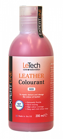 Краска для кожи (Leather Colourant) Red, Красный, 100 мл, LeTech