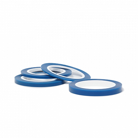 Лента контурная для декор.покраски 9мм х 33м / синяя/прозрачная / 150°C / JETA PRO