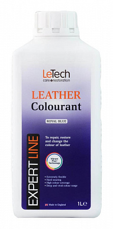 Краска для кожи (Leather Colourant) Royal Blue  / 200 мл / LeTech