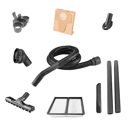 Пылеудаляющий аппарат 23 кПА функция автоочистка с возможностью подключения электроинструмента бак 30л