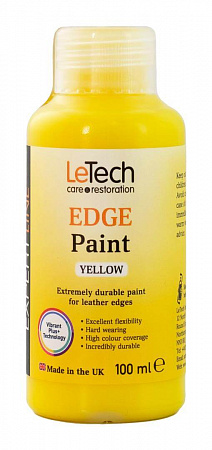 Краска для уреза кожи (Leather Edge Paint) Yellow / 145 мл / LeTech