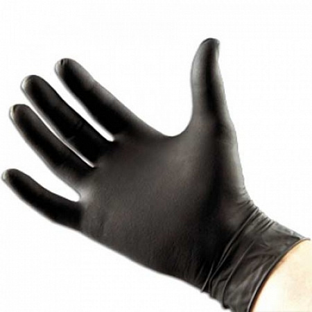 Перчатки нитриловые Экстра без талька, черные XL ADOLF BUCHER