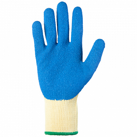 Перчатки защитные  JETAPRO голубые, с латексным покрытием, размер XL