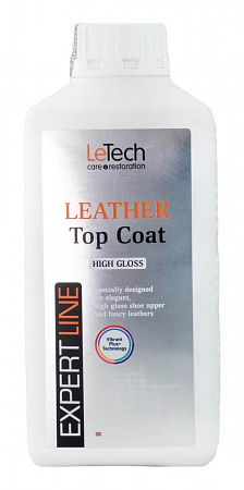 Защитный лак для кожи (Leather Top Coat) High Gloss/ 200 мл / LeTech