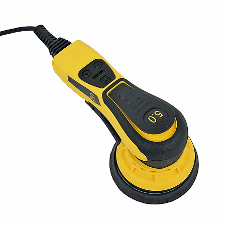 SCH-02-125-5.0 шлиф. машинка ручная 220V/50Hz, 350W, без мешка для пыли, с магнитным тормозом подошвы, эксцентрик 2,5 мм