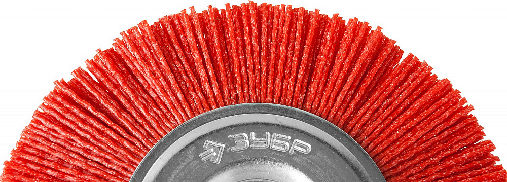 Щетка дисковая для дрели Ø 100 полимерабразивный ворс ЗУБР