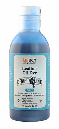 Краска для кожи масляная (Leather Oil Dye) Black, Чёрная, 50 мл, LeTech