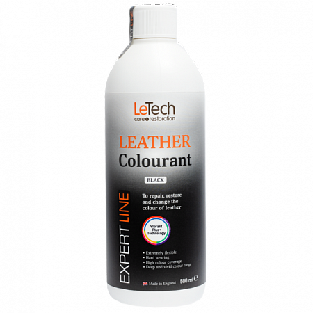 Краска для кожи (Leather Colourant) Black, Чёрный, 1000 мл, LeTech