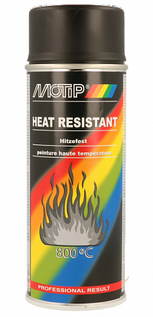 Эмаль термостойкая Черная 400мл аэрозоль MOTiP®