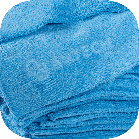 Профессиональная микрофибровая салфетка без оверлока (300шт в коробке) Au-241.100 AuTech 