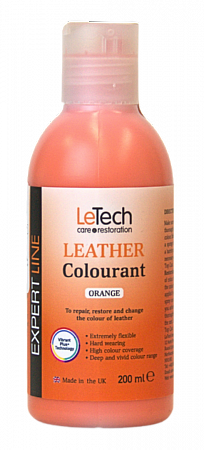 Краска для кожи (Leather Colourant) Orange, Оранжевый, 100 мл, LeTech