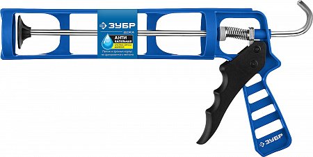 Пистолет ЗУБР, ручной для герметика, антикапельная система, Профессионал 
