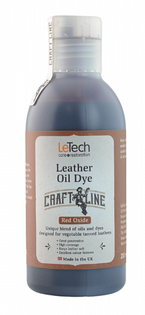 Краска для кожи масляная (Leather Oil Dye) Black, Чёрная, 50 мл, LeTech