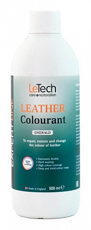 Краска для кожи (Leather Colourant) Emerald, Изумрудный, 500 мл, LeTech