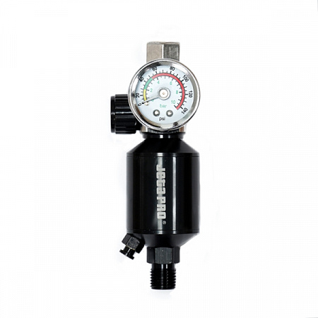 Регулятор входной с манометром для краскораспылителей, содинение F 1/4" JFR10 JETAPRO