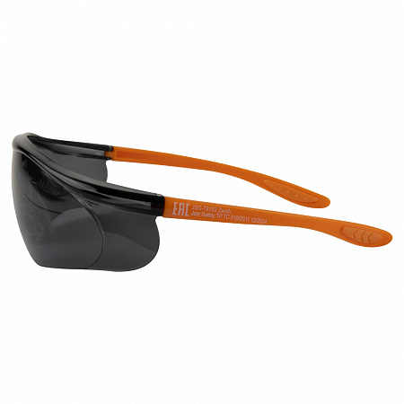 Очки защитные открытого типа с боковой защитой, дымчатые линзы, Zenith, JetaPro