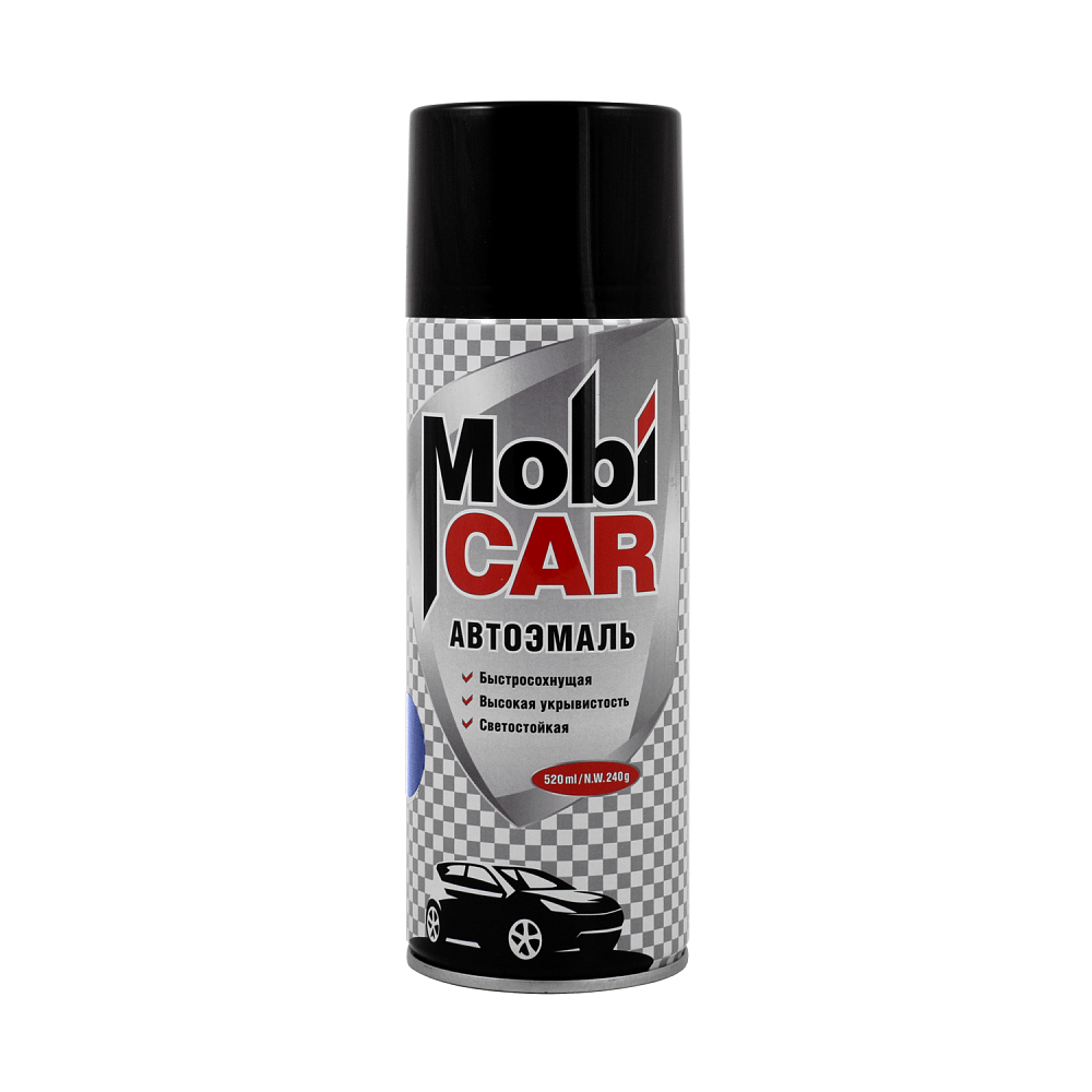 Эмаль 456 Тёмно-синяя, акриловая, 520мл аэрозоль, MobiCAR