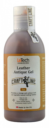 Антик-Гель Краска для кожи Dark Brown (Leather Antique Gel Dark Brown) / 100 мл / Le Tech