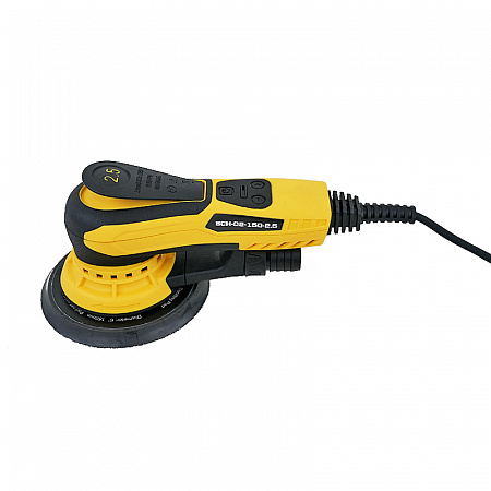 SCH-02-150-2.5 шлиф. машинка ручная 220V/50Hz, 350W, без мешка для пыли, с магнитным тормозом подошвы, эксцентрик 2,5 мм