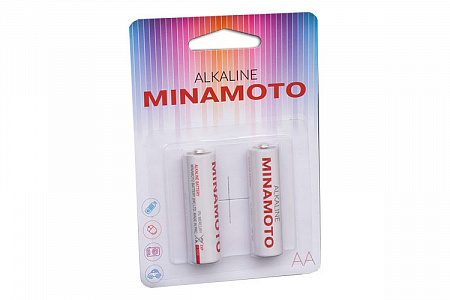 Элем.питан. MINAMOTO, питания АА., LR6 / 2шт в блистере / поштучно