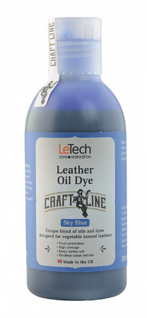 Краска для кожи масляная (Leather Oil Dye) Black, Чёрная, 50 мл, LeTech