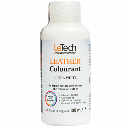 Краска для кожи (Leather Colourant) Ultra White / 500 мл / LeTech