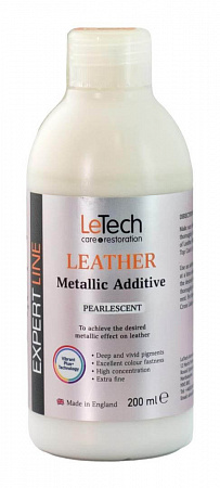 Краска для кожи металлик (Leather Metallic Additive) Pearlescent. Перламутр, 100 мл, LeTech
