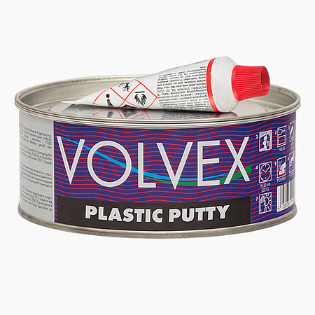 Шпатлевка для пластика 0,2кг PLASTIC PUTTY VOLVEX 