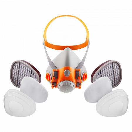 Комплект: полумаска 6500 размер L +фильтры А1(2 шт.) +предфильтры Р2(4 шт.) +держатели JETAPRO