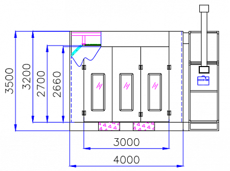 Окрасочно-сушильная камера Guangli GL2