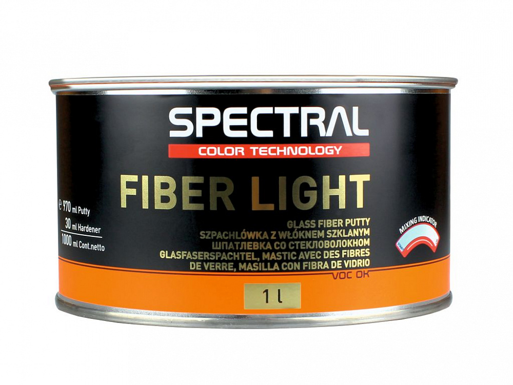 Шпатлевка со стекловолокном 1кг Fiber Light SPECTRAL